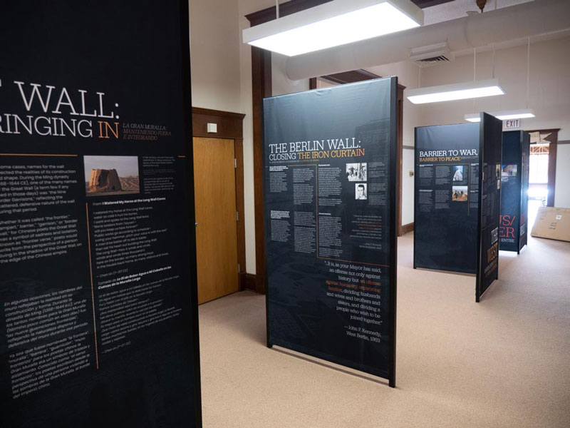 Upland® LEK® display used in 'A History of Walls' exhibit
